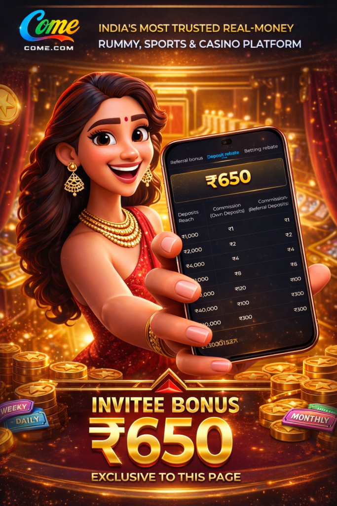 Come IPL gaming app preview highlighting matches, bonuses, and entertainment features.